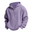 thumbnail image 5 of EnJoCho Boys Quarter Zip Hoodies 𝖶affle Knit Kids Long Sleeve Hooded Sweatshirts Teens Pullover Tops Clothes 4-14 Years Casual Fleec𝖾 Outerwear Knitwear Clothing, 5 of 9