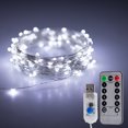 thumbnail image 3 of String Lights Fairy Led USB 8Mode 5/10M/20M 50/100/200LED WithRemote Control Garlands Home Wedding Christmas Holiday Decor Lamps, 3 of 5