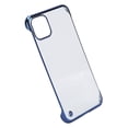thumbnail image 4 of Funda rígida de PC galvanizada para iPhone 11Pro Max, transparente con borde medio, 4 of 12