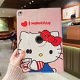 thumbnail image 2 of Sanrio Cartoon Hello Kitty Kawaii Pink Ipad Case For Pro 2021 2020 10.2inch Air 4 5 Mini 6 Protective Cover 360 Degree Rotation FGS, 2 of 6