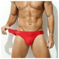 thumbnail image 3 of Afuyipoi Underpants for Male,Solid Mid-rise Lightweight Activewear Briefs Red L, 3 of 4