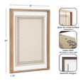 thumbnail image 5 of Kate and Laurel Framed Glass Dry Erase Art Vintage Fleur Border Whiteboard for Wall  by The Creative Bunch Studio, 18 x 24, Blake Gold Frame, Modern,  Dry Erase Art For Wall Decor, 5 of 8