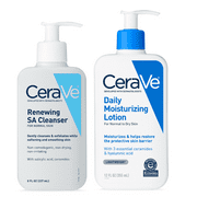 DEAL! CeraVe SA Cleanser and Moisturizing Lotion, 12 oz