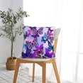 thumbnail image 4 of Fuzoiu Flying Butterflies Print Square Pillow Cover,Hidden Zipper Design,Luxury Square Pillow Case, Throw Pillow,Couch Cushion-12"x12", 4 of 6
