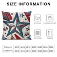thumbnail image 5 of SHANXI Pillow Covers Stars Beads Decor USA Flag Holiday Pillow Case Decorations for Home Sofa Couch 20x20in, 5 of 5
