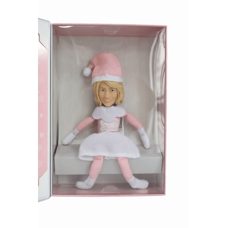 Martha Stewart Martha on The Mantel 10” Christmas Pink Plush