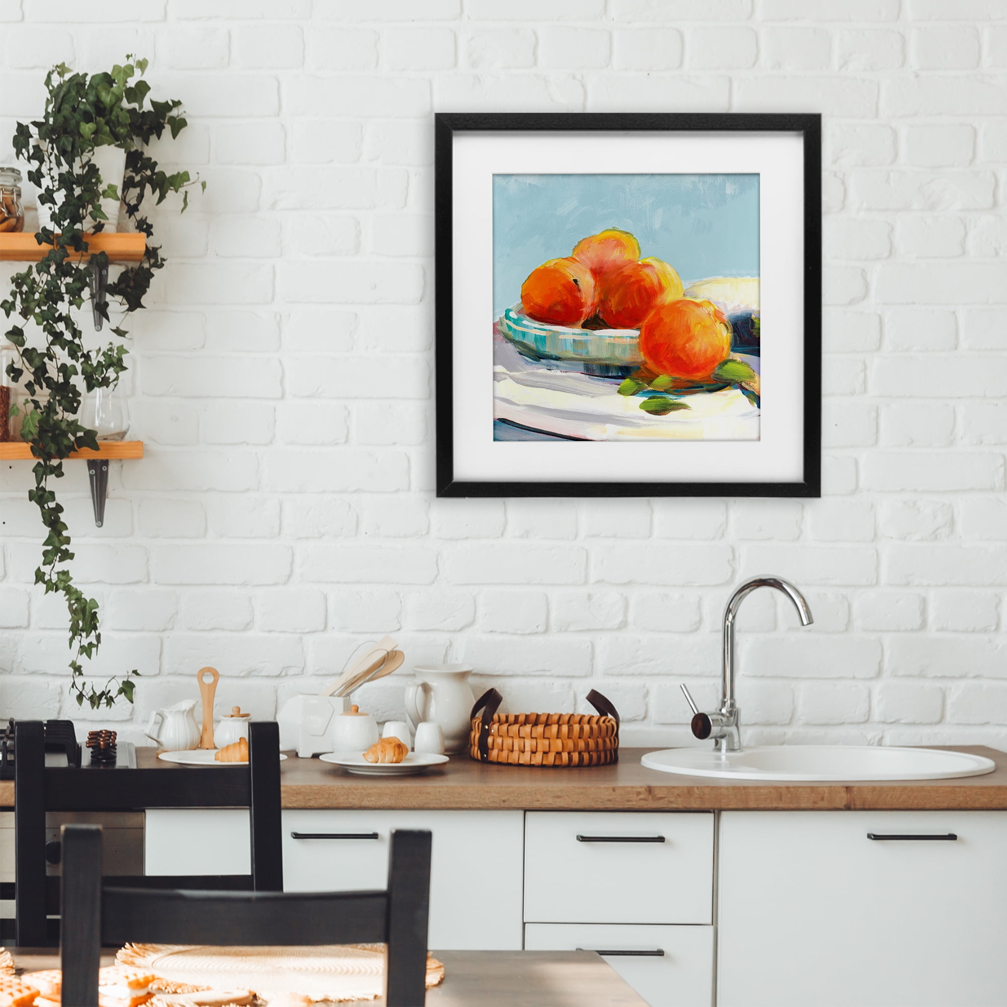 Stupell Industries Citrus Plantation Still Life Black Framed Print Under Glass, design by Jane Slivka