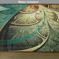 thumbnail image 6 of Ambesonne Fractal Place Mats Set of 4, Surreal Flowers Motif, Standard Size, Jade Green Orange, 6 of 6