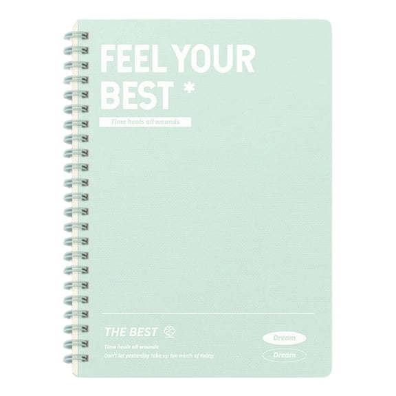 BIZHUA Minimalist Notebook Light Green, Calm Cover Lined Notebook for Nature Lovers, Soft Journal for Study