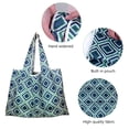 thumbnail image 7 of SEARCHI Reusable Shopping Grocery Bags Foldable, Washable Grocery Tote with Pouch, 48LB Weight Capacity, Heavy Duty Shopping Tote Bag, Eco-Friendly Purse Bag Fits in Pocket Waterproof & Lightweight, 7 of 7