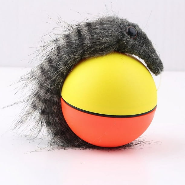 Chien Chat Belette Motorisé Drôle Rolling Ball Pet Apparaît Jump Moving  Alive Toy 