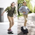 thumbnail image 3 of Fish Adults and Kids Skateboard Mini Cruiser Light Weight and Portable Beginners to Experts Black, 3 of 8