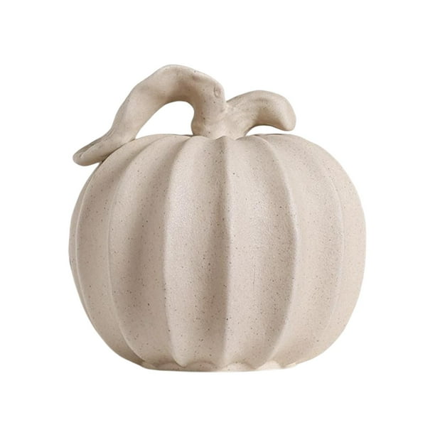 Estatuilla de calabaza,Estatuilla de calabaza de cerámica ornamento arte decoración del hogar,Estatua Moderna Obra Artesanal Escritorio Nórdico,Ornamento creativo de la oficina en casa del