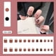 thumbnail image 1 of Uñas postizas Apuakthei de estilo bailarina color nude con diseño de rosa negra, cobertura total de acrílico, para manicura de mujeres y niñas, 24 unidades, 1 of 2