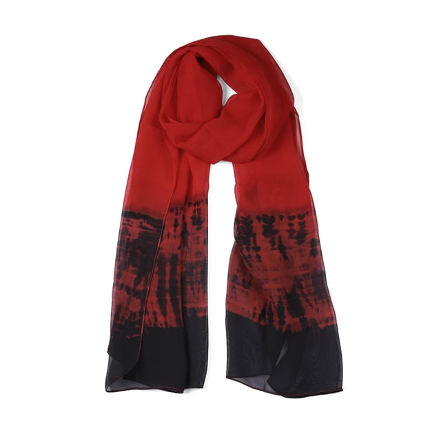 INSPIRE CHIC Women's Long Chiffon Lightweight Gradient Color Scarf