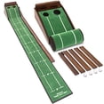 thumbnail image 1 of GoSports Pure Putt Golf 9' Putting Green Ramp - Premium Wood Training Aid for Home & Office Putting Practice, Includes 9' Putting Green and 4 Golf Balls, 1 of 5