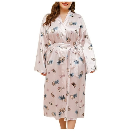 

Long Silk Robes For Women Plus Size Lightweight Satin Bathrobe For Women Sexy Comfy Sleepwear Kimono Dressing Gown Womens Clothes