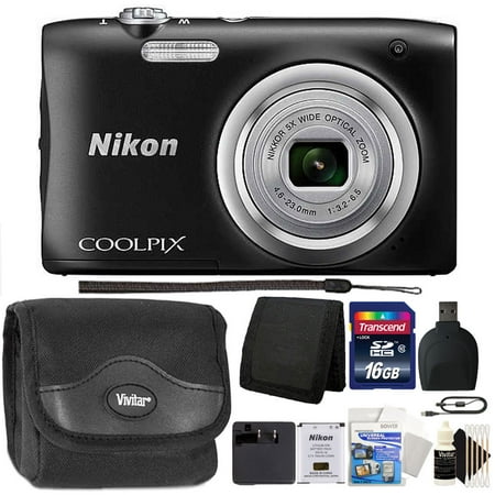 Nikon COOLPIX A100 20.1MP f/3.7-6.4 Max Aperture Compact Point and Shoot Digital Camera + Accessory Kit