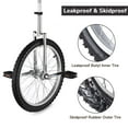 thumbnail image 4 of Yescom 20 In Wheel Outdoor Unicycle Leakproof Butyl Tire Circus Bike Balance Training for Adults Teenagers Kids, Silver, 4 of 9
