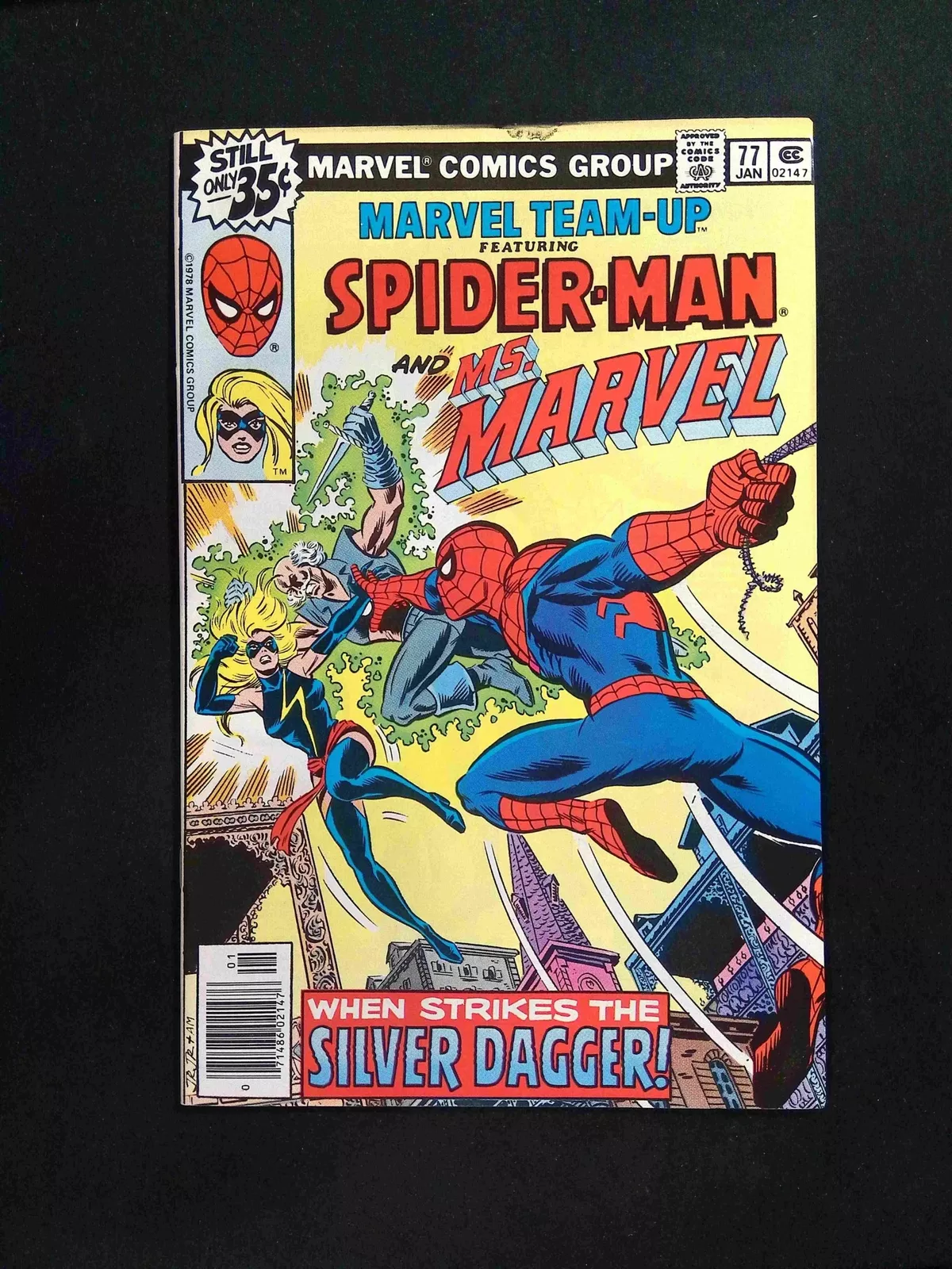 Marvel Team-Up #77 Newsstand (1979) Spider-Man & Ms. Marvel NM-