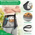 thumbnail image 4 of Yayeee Waist Apron with Pockets for Cooking Waterproof Half Server Aprons, White Halloween Dog, 4 of 7
