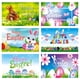 thumbnail image 4 of Easter Banner Holiday Decorations Eggs Bunny Banner Cloth Holiday Party Photo Background, Banner Decoración Pascua Huevos Conejo, Festivo Party Photo Background, para Eventos, ideal para, 4 of 9