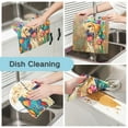 thumbnail image 2 of Labrador Dog Flower Kitchen Towels 6 Pcs Dish Towels Absorbent Soft Quick Dry Towel Dish Rags for Washing Dishes, 2 of 8