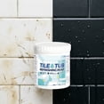 thumbnail image 4 of Water Based Tile Paint for Bathroom – 350ml Ceramic Tub and Tile Refinishing Coating, Low Odor Quick Dry Paint for Bathtub, Sink, Countertop, Glass, Wall & Floor (Black,White), 4 of 6