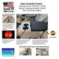 thumbnail image 2 of Auto Console Covers- Fits the Ford F-350 Super Duty 2017-2022 (6 passenger trucks ONLY) Center Console Armrest Cover Fleece - Lt Gray, 2 of 2