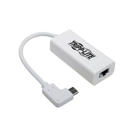 Tripp Lite USB 3.1 Right Angle USB-C to Gigabit Adapter Converter U43606NGBWRA