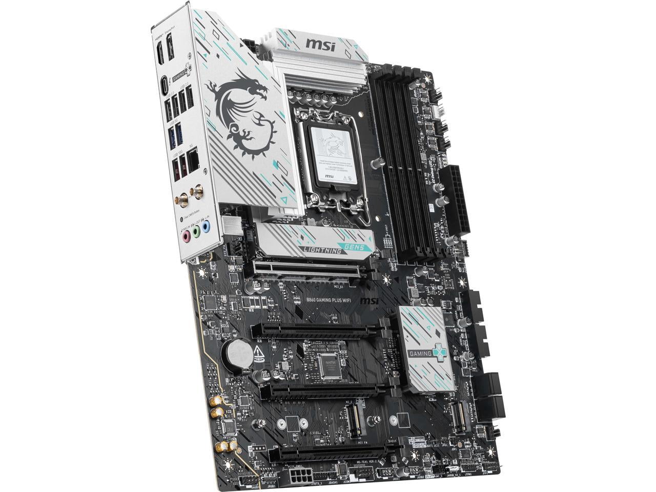 MSI B860 GAMING PLUS WIFI Gaming Desktop Motherboard - Intel B860 Chipset - Socket LGA-1851 - ATX (b860gpluswifi)