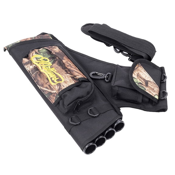 Archery Arrow Quiver 4 Tubes Waist Hip Bag Belt Back Pouch Holder Bow Hunting
