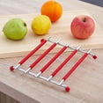thumbnail image 3 of ULTNICE Kitchen Counter Hot Mat Square Silicone Coaster Red 1Set Heat Resistant, 3 of 8