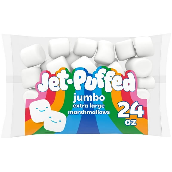Jet-Puffed Jumbo Extra Large Marshmallows, 1.5 lb Bag(2 Packs)