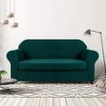 thumbnail image 2 of CHUN YI Stretch 2-Piece Checks Sofa Cover with Cushion Cover Slipcover, 2 of 6