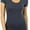 Charcoal, variant on ToBeInStyle Women's Slim Fit Scoop Neck Short Sleeve Longline Tee