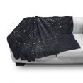 thumbnail image 3 of Constellation Soft Flannel Fleece Blanket, Sky Map Andromeda Lacerta Cygnus Lyra Hercules Draco Bootes Lynx, Cozy Plush for Indoor and Outdoor Use, 50" x 60", Dark Blue Yellow White, by Ambesonne, 3 of 6