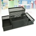 thumbnail image 5 of Sparsain Metal Mesh Table Organizer, Desk Container, Pen Holder, Office Supplies Storage Case (Black), 5 of 6