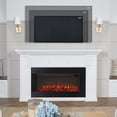 thumbnail image 5 of Real Flame Alcott 75" Landscape Electric Fireplace in White, 5 of 9