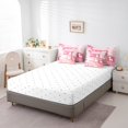 thumbnail image 4 of YST Ensemble de Couette Dessin Animé Alpaca, Grille Patchwork Animal Kawaii, Polyester, Taille Simple (7 Unités), 4 of 5