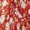 Red, variant on Women's Floral Print Frill Trim Button-Up Collared Blouse, Vacation Wear Summer