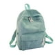 thumbnail image 2 of Mochila escolar femenina versión coreana para estudiantes de secundaria, bolso de hombro de terciopelo a rayas personalizado estilo universitario, mochila femenina, bolso de hombro a rayas, 2 of 6
