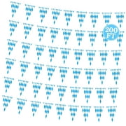 HYKE 200 FT Oktoberfest Decorations, 6 Pack Pre-assembled Pennant Flags, Plastic Hanging Banner String Blue and White Checkered Oktoberfest Decor German Bavarian Festival Banners for Ceiling