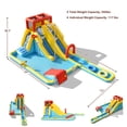thumbnail image 2 of Infans 7 in 1 Inflatable Dual Slide Water Park Climbing Bouncer Without Blower, 2 of 7