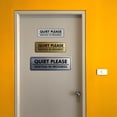thumbnail image 3 of Signs ByLITA Basic Quiet Please Meeting in Progress Sign (Brushed Gold) - Small, 3 of 6