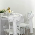 thumbnail image 4 of BalsaCircle 5 White Accordion Crinkle Taffeta Chair Sashes Wedding Party, 4 of 8