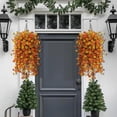 thumbnail image 5 of WUJDF Fall Artificial Faux Mums Hanging Flowers Plants Basket for Outdoor Decoration,Fake Silk Daisy Planters Uv Resistant Look Real for Home Porch Patio Balcony Yard Fall Decor Artificial Flowers, 5 of 7