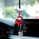 thumbnail image 4 of Use Monkey Car Charm Gafas de sol colgantes espejo retrovisor interior (rojo y pinza de freno), 4 of 5