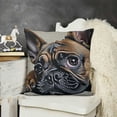 thumbnail image 2 of Throw Pillow Covers Little Cute Puppy Lovely Pet Cushion Case for Couch, Bed Or Sofa Pillows Case Black, 2 of 5
