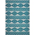 thumbnail image 1 of Ladole Rugs Indoor Creative Simplicity Trellis Elegant Carpet Area Rug in Turquoise-Ivory 4x6 (3'11" x 5'7", 120cm x 170cm), 1 of 3
